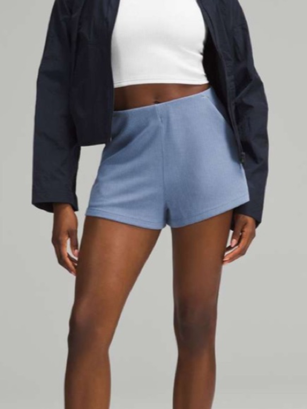 NWT Lululemon Ribbed Softstreme High-Rise Short 2" Size 2